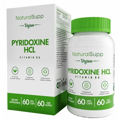  NaturalSupp Vitamin B6 PYRIDOXINE HCL  6  60 