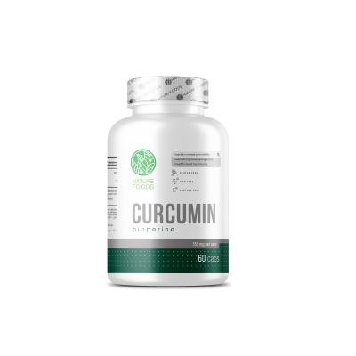 Антиоксидант Nature Foods Curcumin+Bioperine 60 капсул
