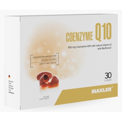  Maxler Coenzyme Q10 (with BioPerine) 30 