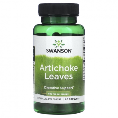Витамины Swanson Artichoke Leaves 500 мг 60 капсул