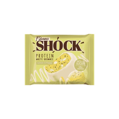 Печенье FitnesShock Брауни в белом шоколаде 50 гр